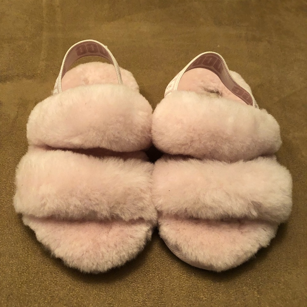 UGG Furry Toddler Slippers size 8